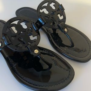 Black Tory Burch Miller Sandals